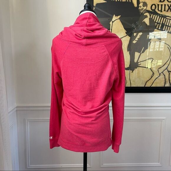 Champion Cowl Neck Sweatshirt Pockets L - Picture 7 of 7